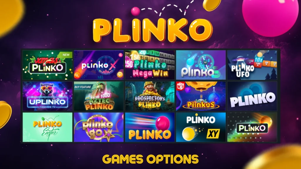 Plinko casino oyun variantları.